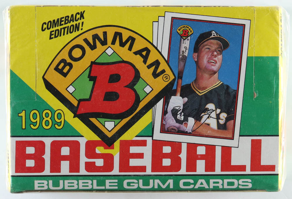 1989 Bowman Baseball Wax Box of (36) Packs at PristineAuction.com 1989 Bowman Baseball Wax Box of (36) Packs at PristineAuction.com