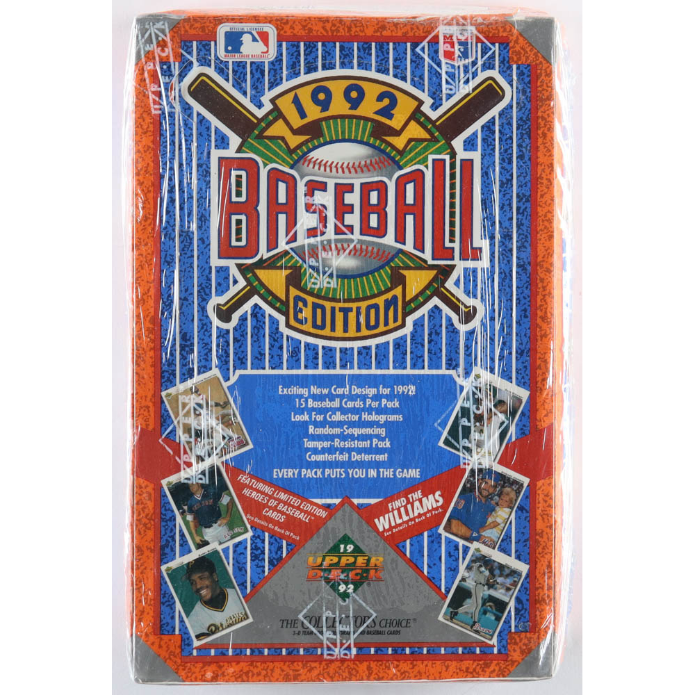 1992 Upper Deck Low Baseball Hobby Box with (36) Packs Pristine Auction