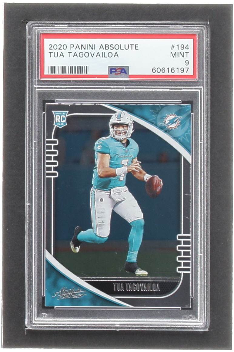Tua Tagovailoa 2020 Panini Absolute #194 RC (PSA 9) at PristineAuction.com Tua Tagovailoa 2020 Panini Absolute #194 RC (PSA 9) at PristineAuction.com