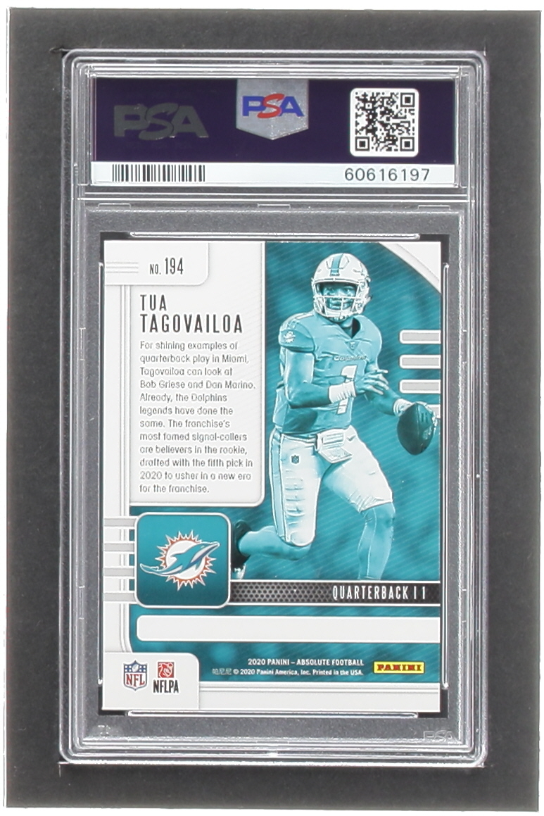 Tua Tagovailoa 2020 Panini Absolute #194 RC (PSA 9) at PristineAuction.com Tua Tagovailoa 2020 Panini Absolute #194 RC (PSA 9) at PristineAuction.com