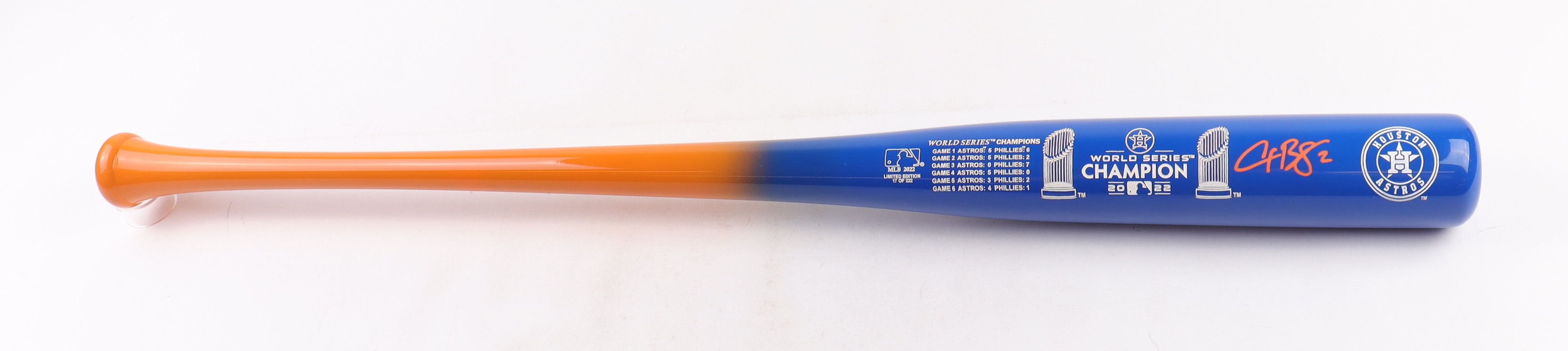 Alex Bregman Signed LE World Series Extremum Baseball Bat (Beckett) at PristineAuction.com Alex Bregman Signed LE World Series Extremum Baseball Bat (Beckett) at PristineAuction.com