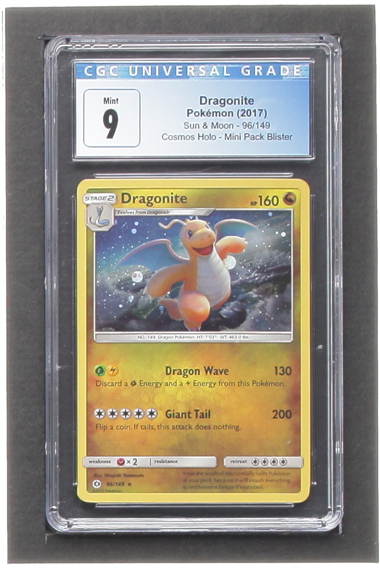 Dragonite Pokemon 2017 Sun & Moon #96 Holo (CGC 9) at PristineAuction.com Dragonite Pokemon 2017 Sun & Moon #96 Holo (CGC 9) at PristineAuction.com