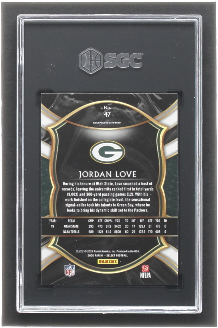Jordan Love 2020 Select #47 RC (SGC 9) at PristineAuction.com Jordan Love 2020 Select #47 RC (SGC 9) at PristineAuction.com