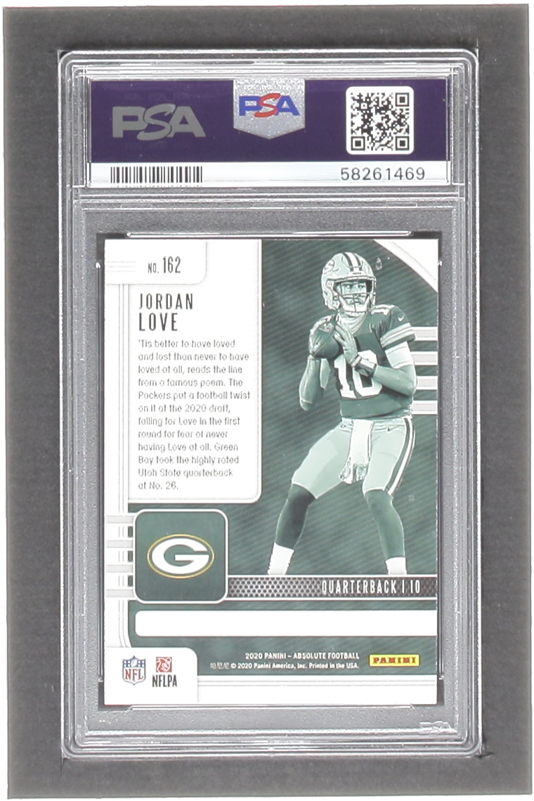 Jordan Love 2020 Absolute #162 RC (PSA 9) at PristineAuction.com Jordan Love 2020 Absolute #162 RC (PSA 9) at PristineAuction.com
