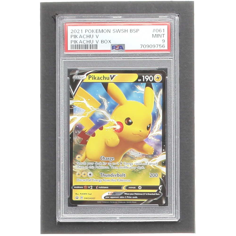 Pikachu V Pokémon 2021 Black Star Promos Cgc 9 Shining Fates Swsh061 - Foto 3