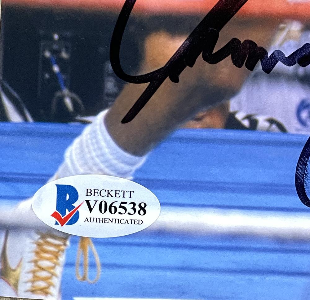 Sugar Ray Leonard & Thomas Hearns Signed 8x10 Photo (Beckett) at PristineAuction.com Sugar Ray Leonard & Thomas Hearns Signed 8x10 Photo (Beckett) at PristineAuction.com