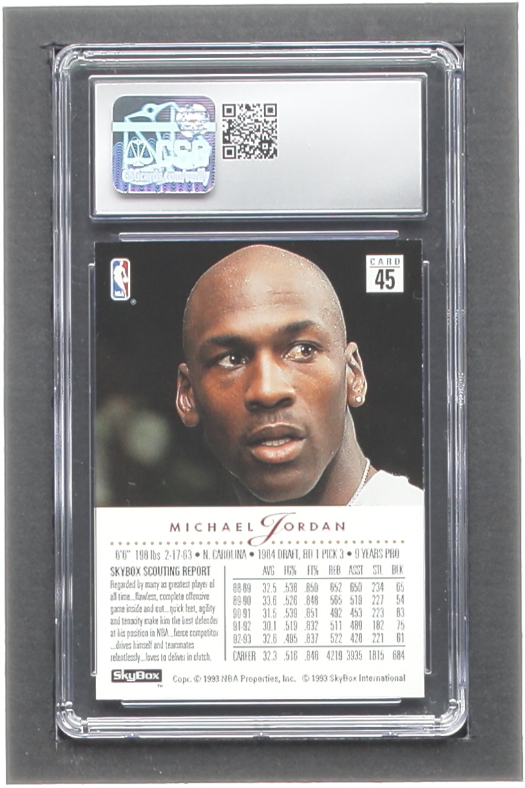 Michael Jordan 1993-94 SkyBox Premium #45 (CSG 9) at PristineAuction.com Michael Jordan 1993-94 SkyBox Premium #45 (CSG 9) at PristineAuction.com