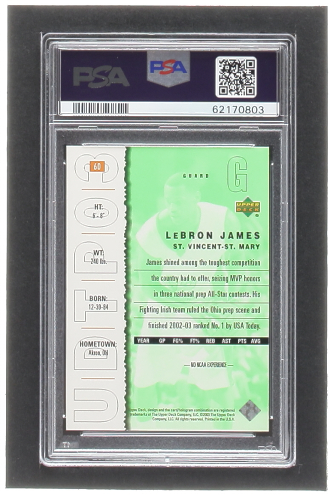 ud top prospects lebron james card