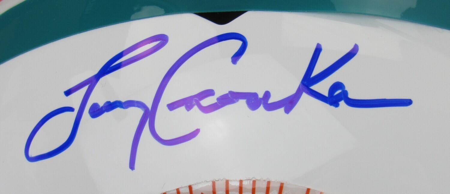 Larry Csonka Signed Dolphins Speed Helmet Inscribed "72 Perfect Season 17-0" (JSA) at PristineAuction.com Larry Csonka Signed Dolphins Speed Helmet Inscribed "72 Perfect Season 17-0" (JSA) at PristineAuction.com