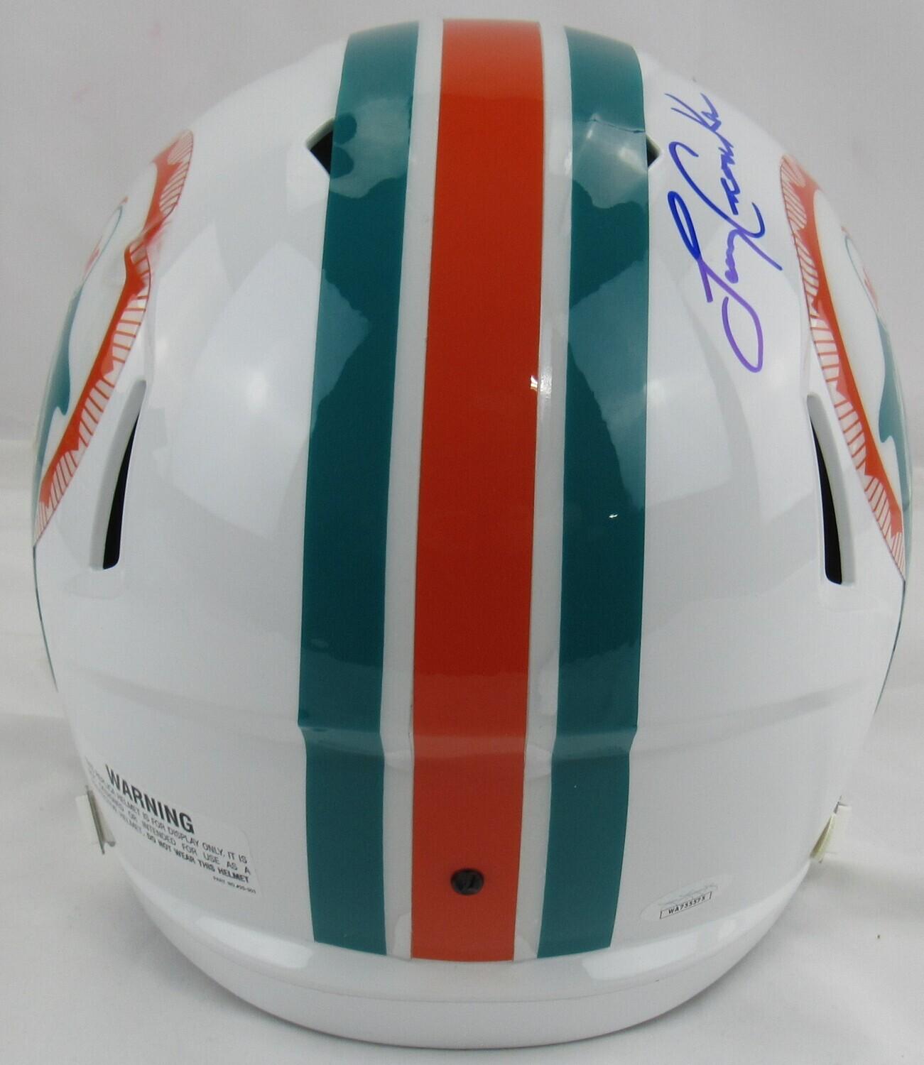 Larry Csonka Signed Dolphins Speed Helmet Inscribed "72 Perfect Season 17-0" (JSA) at PristineAuction.com Larry Csonka Signed Dolphins Speed Helmet Inscribed "72 Perfect Season 17-0" (JSA) at PristineAuction.com
