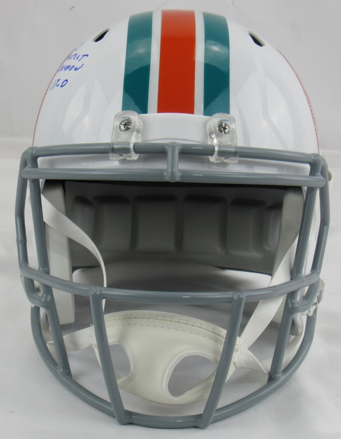 Larry Csonka Signed Dolphins Speed Helmet Inscribed "72 Perfect Season 17-0" (JSA) at PristineAuction.com Larry Csonka Signed Dolphins Speed Helmet Inscribed "72 Perfect Season 17-0" (JSA) at PristineAuction.com
