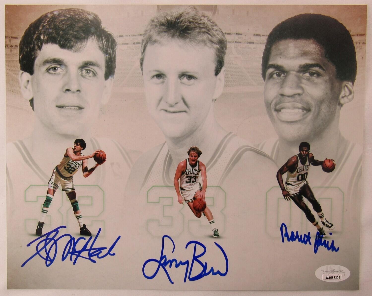 Larry Bird, Robert Parish & Kevin McHale Signed Celtics 8x10 Photo (JSA) at PristineAuction.com Larry Bird, Robert Parish & Kevin McHale Signed Celtics 8x10 Photo (JSA) at PristineAuction.com