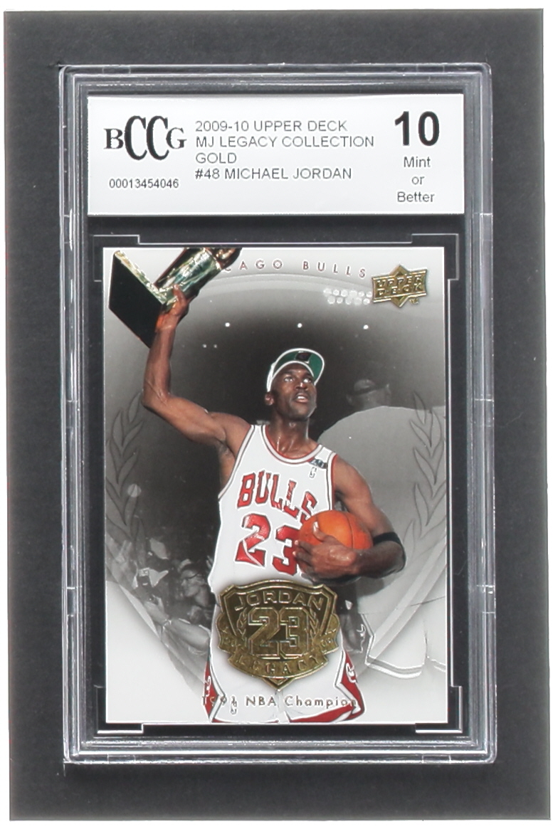 Michael Jordan 2009-10 Upper Deck Michael Jordan Legacy Collection Gold #48 (BCCG 10) at PristineAuction.com Michael Jordan 2009-10 Upper Deck Michael Jordan Legacy Collection Gold #48 (BCCG 10) at PristineAuction.com