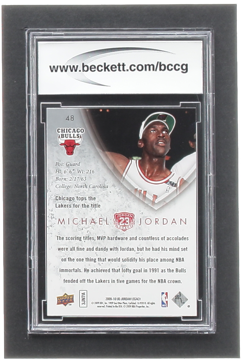 Michael Jordan 2009-10 Upper Deck Michael Jordan Legacy Collection Gold #48 (BCCG 10) at PristineAuction.com Michael Jordan 2009-10 Upper Deck Michael Jordan Legacy Collection Gold #48 (BCCG 10) at PristineAuction.com