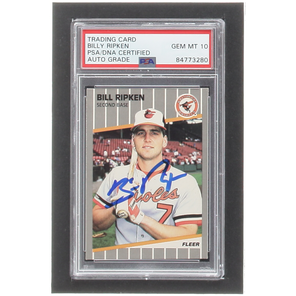 Billy Ripken Signed 1989 Fleer #616 F@#! FACE Error (PSA Encapsulated ...