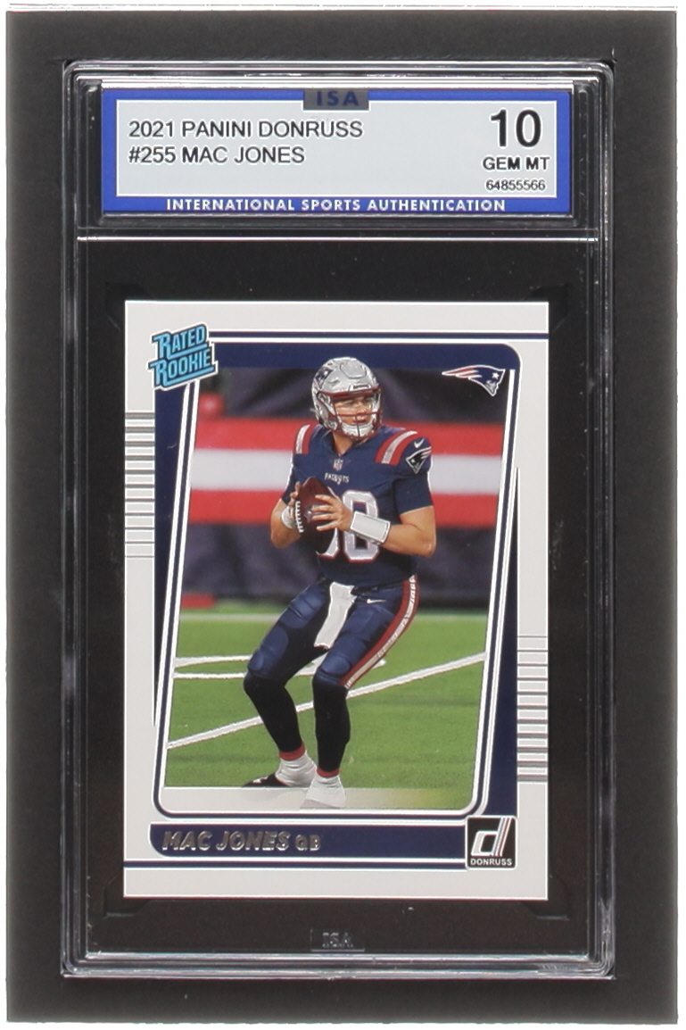 Mac Jones 2021 Donruss #255 RR RC (ISA 10) at PristineAuction.com Mac Jones 2021 Donruss #255 RR RC (ISA 10) at PristineAuction.com