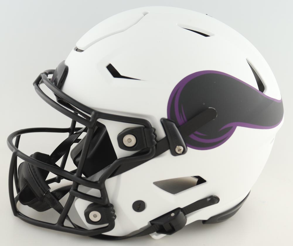 Justin Jefferson Signed Vikings Full-Size Authentic On-Field Lunar Eclipse Alternate Speed-Flex Helmet (Beckett) at PristineAuction.com Justin Jefferson Signed Vikings Full-Size Authentic On-Field Lunar Eclipse Alternate Speed-Flex Helmet (Beckett) at PristineAuction.com