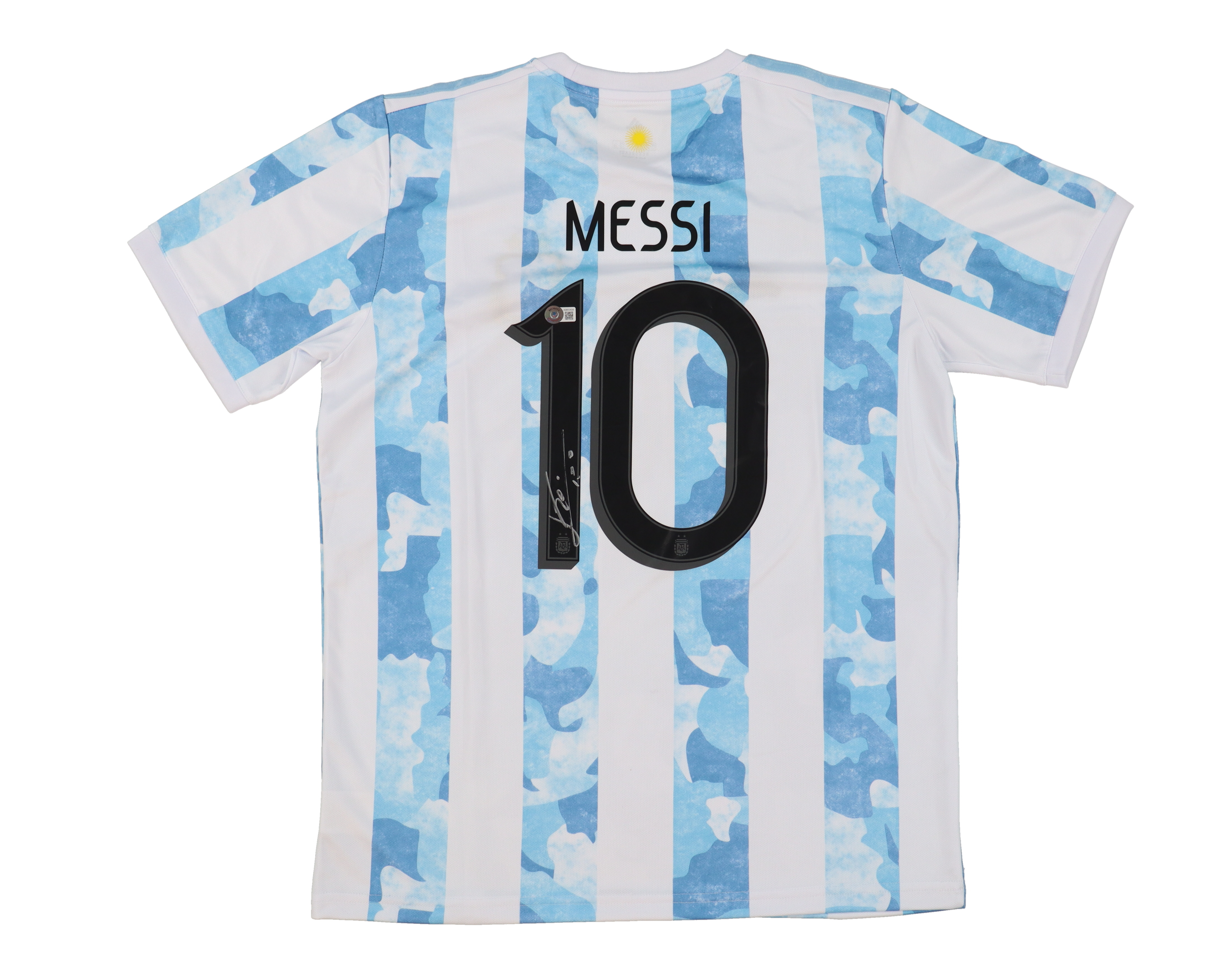 Lionel Messi Signed Argentina Jersey (Beckett) at PristineAuction.com Lionel Messi Signed Argentina Jersey (Beckett) at PristineAuction.com