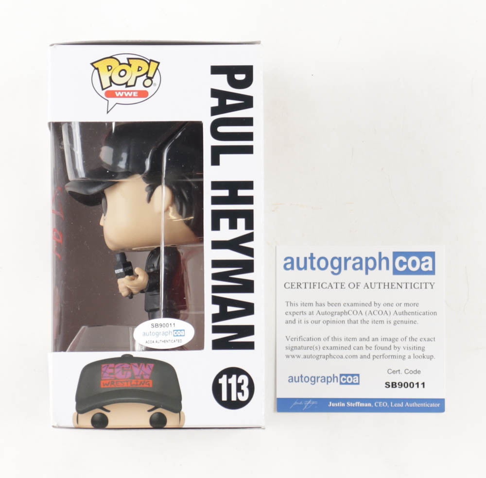Paul Heyman Signed "WWE" #113 Paul Heyman Funko Pop! Vinyl Figure (AutographCOA) at PristineAuction.com Paul Heyman Signed "WWE" #113 Paul Heyman Funko Pop! Vinyl Figure (AutographCOA) at PristineAuction.com