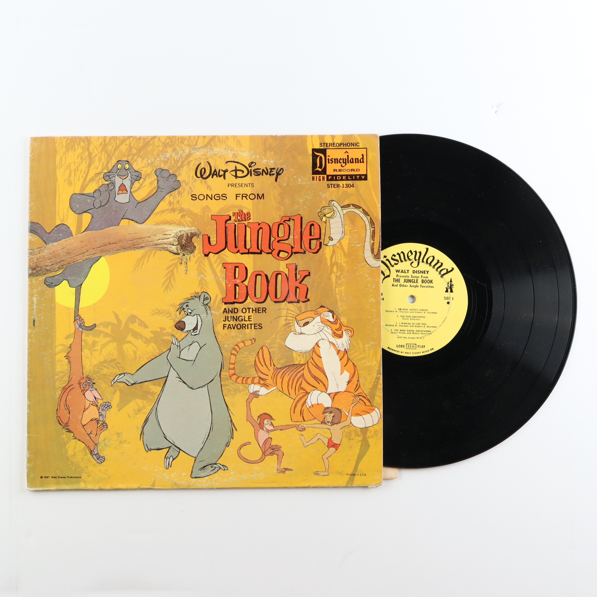 Vintage 1967 Disneyland "The Jungle Book" Vinyl Record Album at PristineAuction.com Vintage 1967 Disneyland "The Jungle Book" Vinyl Record Album at PristineAuction.com