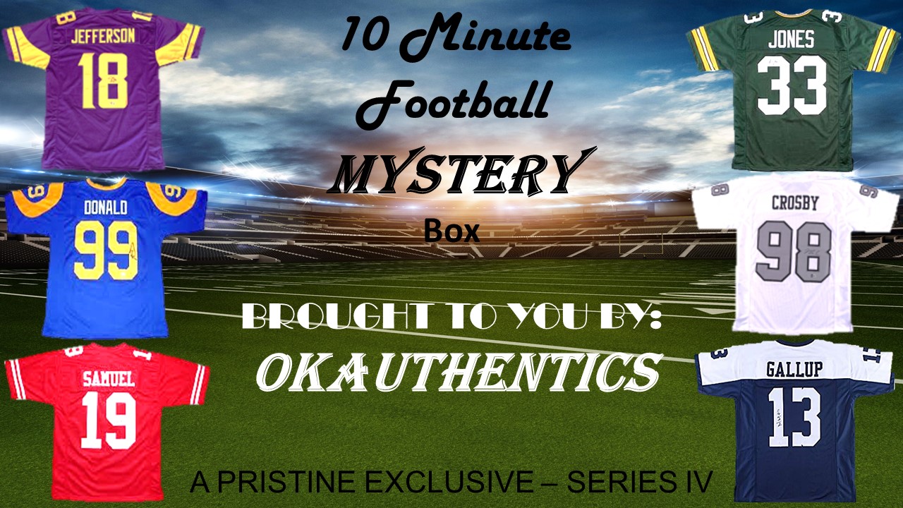 OKAUTHENTICS 10 Minute Auction Football Jersey Mystery Box Series IV at PristineAuction.com OKAUTHENTICS 10 Minute Auction Football Jersey Mystery Box Series IV at PristineAuction.com