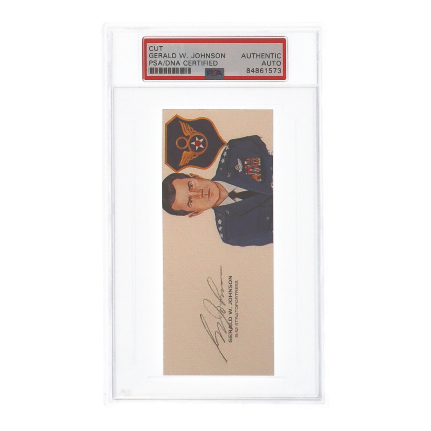 Gerald W. Johnson Signed Cut (PSA) at PristineAuction.com Gerald W. Johnson Signed Cut (PSA) at PristineAuction.com