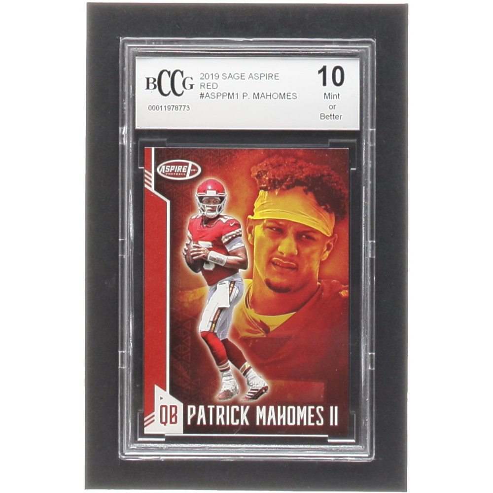 Patrick Mahomes II 2019 SAGE Aspire Red #ASPPM1 (BCCG 10) | Pristine ...