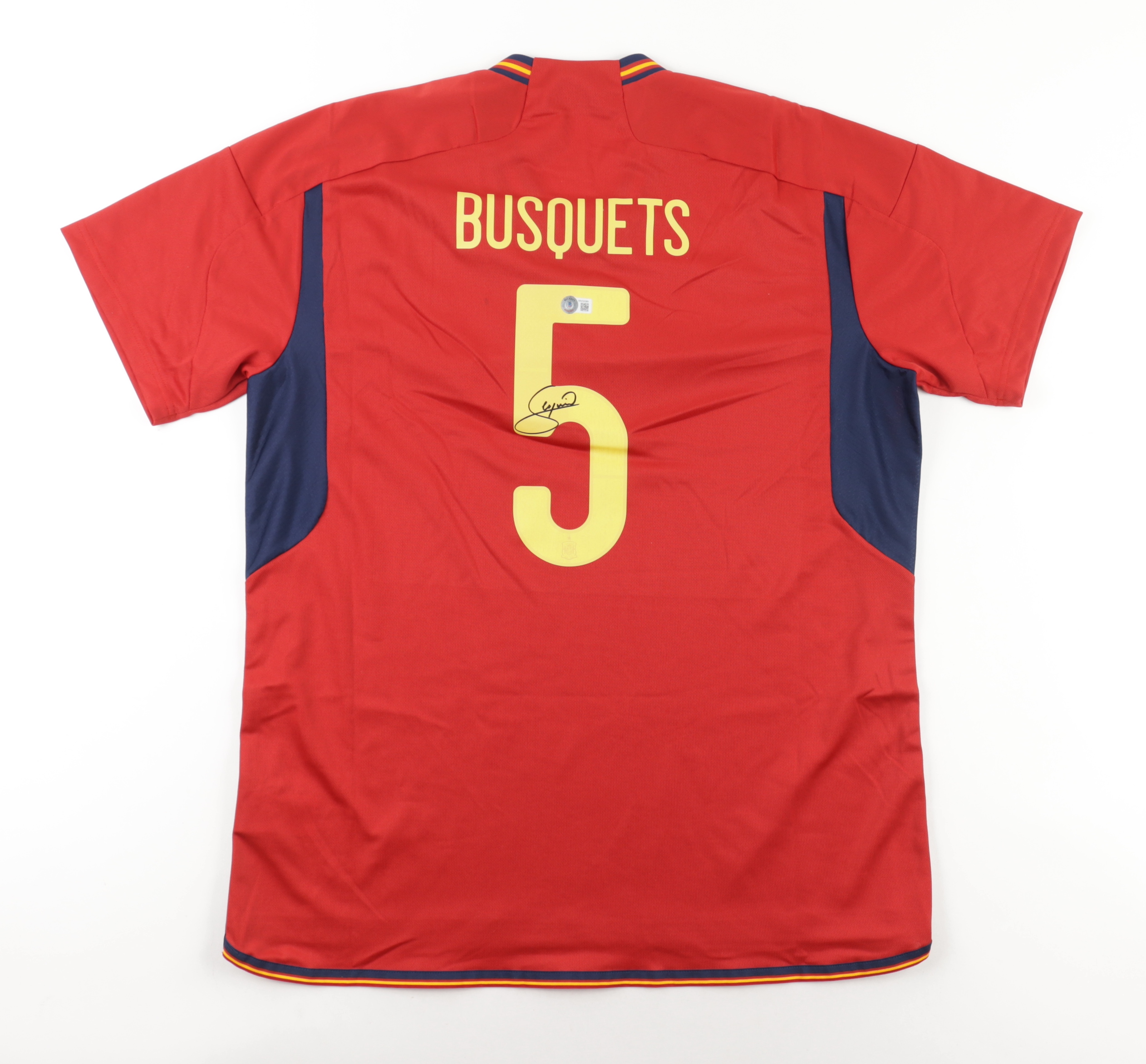 Sergio Busquets Signed Jersey (Beckett) at PristineAuction.com Sergio Busquets Signed Jersey (Beckett) at PristineAuction.com