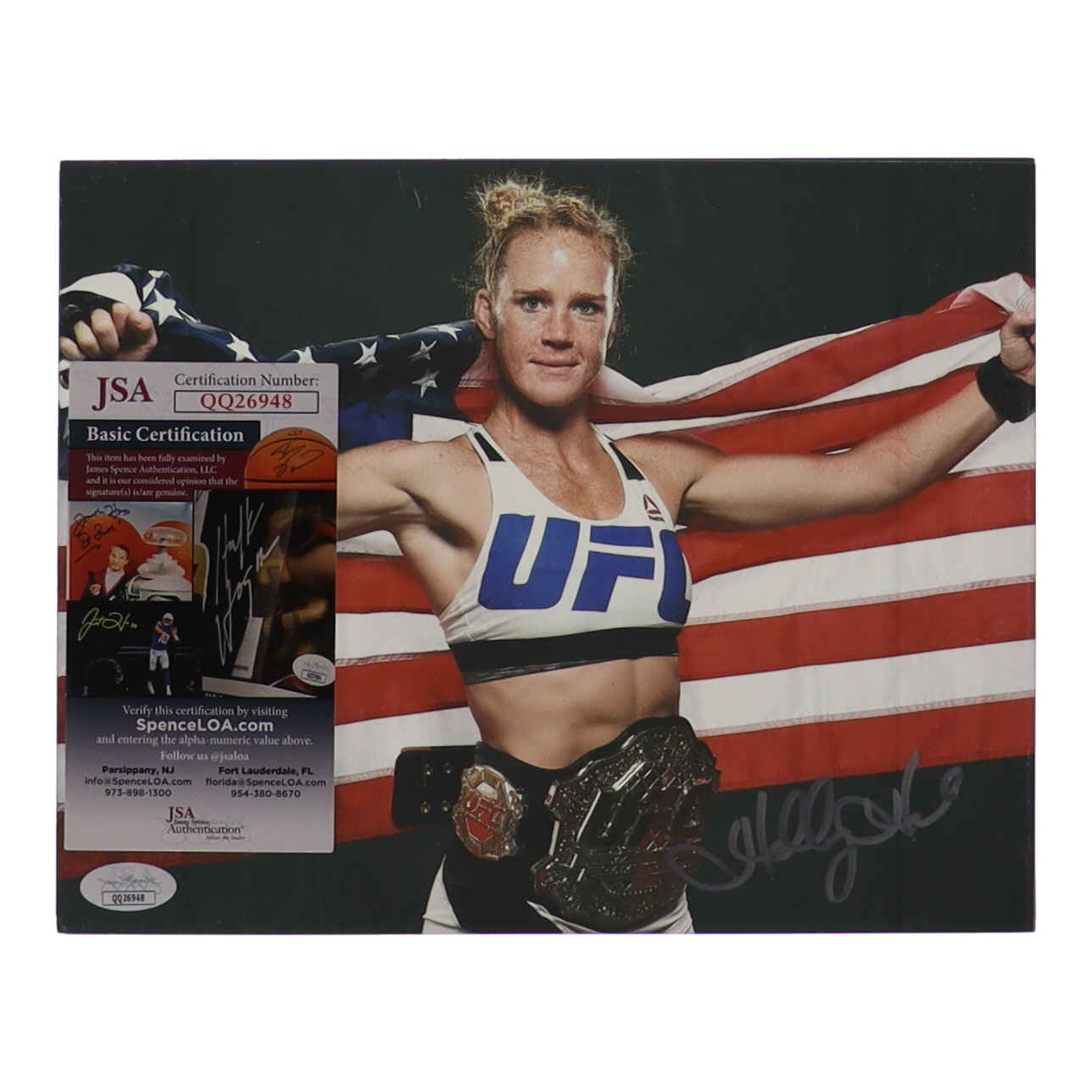 Holly Holm Signed UFC 8x10 Photo (JSA) at PristineAuction.com Holly Holm Signed UFC 8x10 Photo (JSA) at PristineAuction.com
