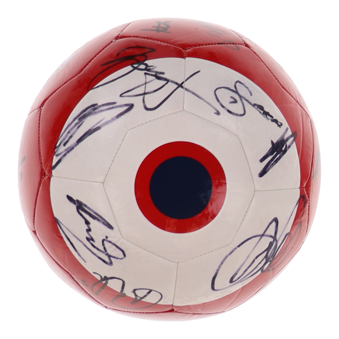 2022 Arsenal Logo Soccer Ball Team-Signed by (20) with Pablo Mari, Bukayo Saka, Nuno Tavares, Gabriel Martinelli (Beckett) at PristineAuction.com 2022 Arsenal Logo Soccer Ball Team-Signed by (20) with Pablo Mari, Bukayo Saka, Nuno Tavares, Gabriel Martinelli (Beckett) at PristineAuction.com