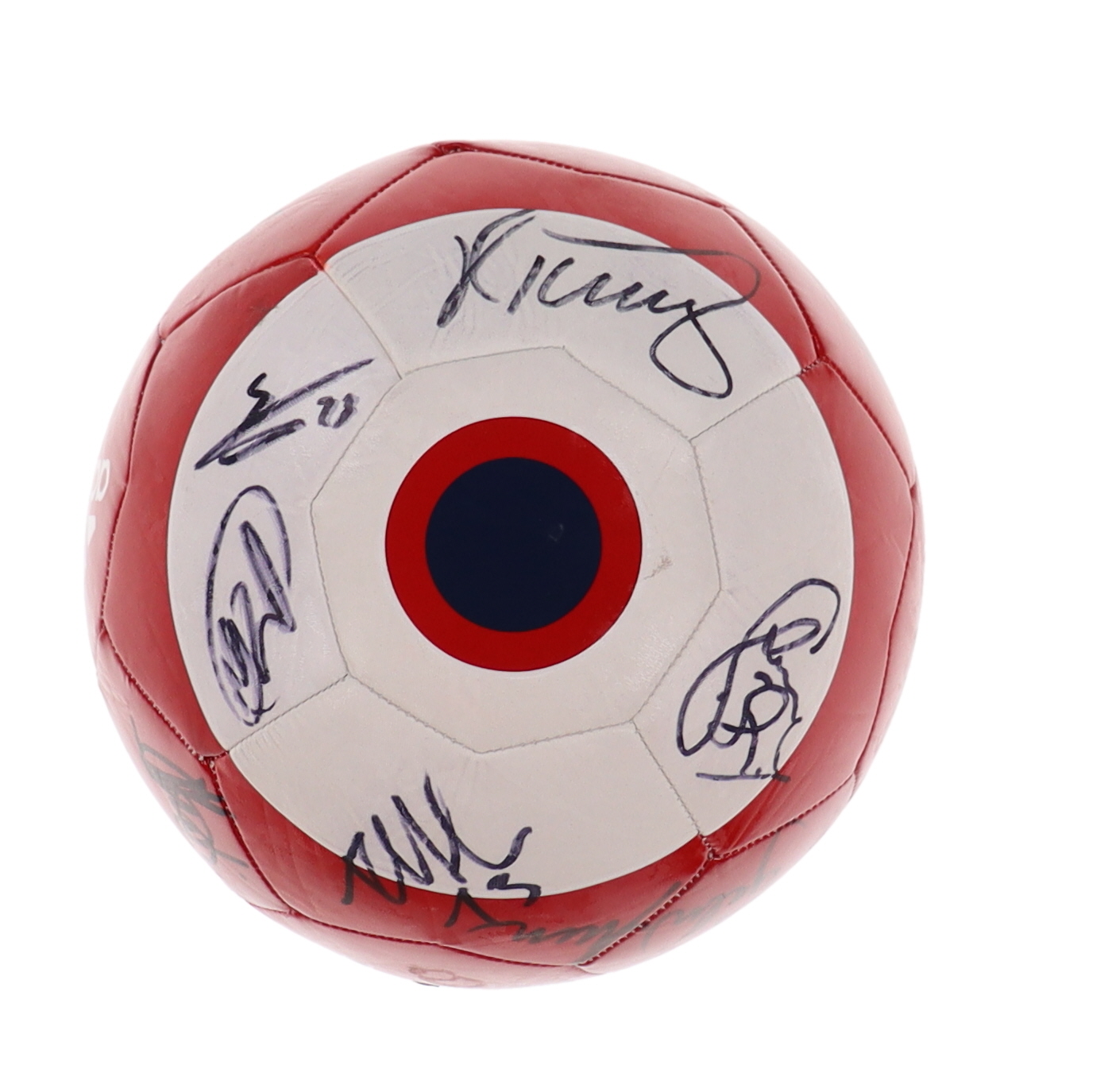 2022 Arsenal Logo Soccer Ball Team-Signed by (20) with Pablo Mari, Bukayo Saka, Nuno Tavares, Gabriel Martinelli (Beckett) at PristineAuction.com 2022 Arsenal Logo Soccer Ball Team-Signed by (20) with Pablo Mari, Bukayo Saka, Nuno Tavares, Gabriel Martinelli (Beckett) at PristineAuction.com