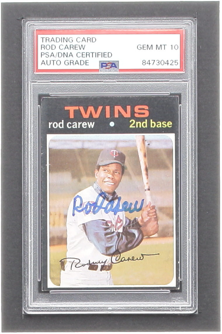 Rod Carew Signed 1971 Topps #210 (PSA | Autograph Graded 10) at PristineAuction.com Rod Carew Signed 1971 Topps #210 (PSA | Autograph Graded 10) at PristineAuction.com