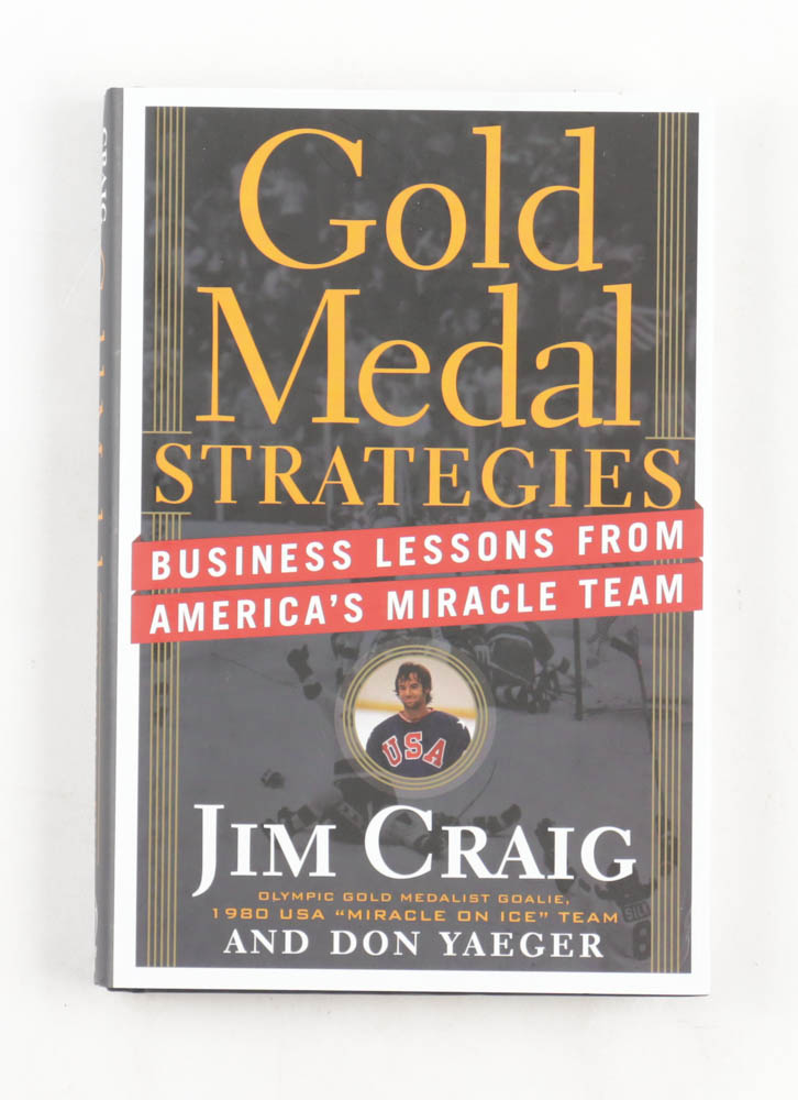 Jim Craig Signed "Gold Medal Strategies" Book Inscribed "1980 Gold" (PSA) at PristineAuction.com Jim Craig Signed "Gold Medal Strategies" Book Inscribed "1980 Gold" (PSA) at PristineAuction.com