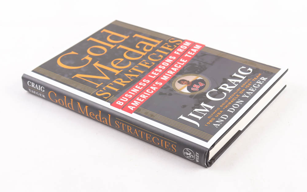 Jim Craig Signed "Gold Medal Strategies" Book Inscribed "1980 Gold" (PSA) at PristineAuction.com Jim Craig Signed "Gold Medal Strategies" Book Inscribed "1980 Gold" (PSA) at PristineAuction.com