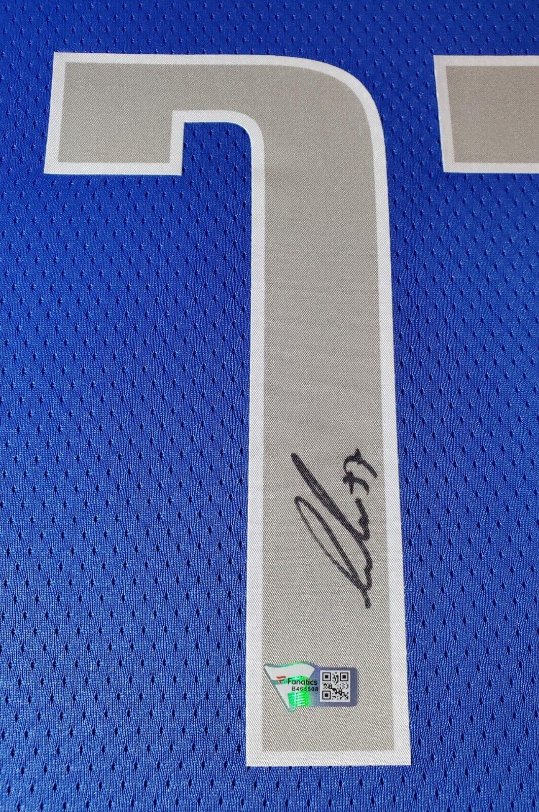 Luka Doncic Signed 33x42 Custom Framed Jersey Display (Fanatics) at PristineAuction.com Luka Doncic Signed 33x42 Custom Framed Jersey Display (Fanatics) at PristineAuction.com