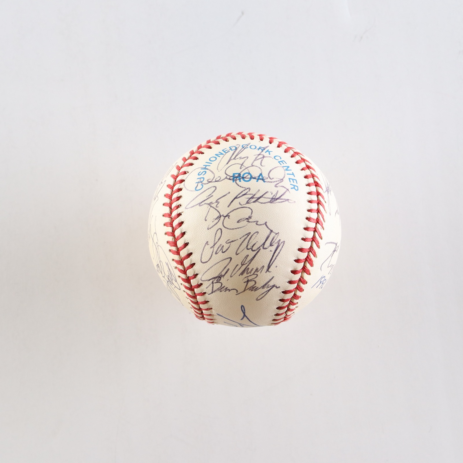 1996 Yankees OAL Baseball Signed by (22) with Derek Jeter, Mariano Rivera, Andy Pettitte, Bernie Williams Inscribed "1996 World Champs" with Display Case (PSA) at PristineAuction.com 1996 Yankees OAL Baseball Signed by (22) with Derek Jeter, Mariano Rivera, Andy Pettitte, Bernie Williams Inscribed "1996 World Champs" with Display Case (PSA) at PristineAuction.com