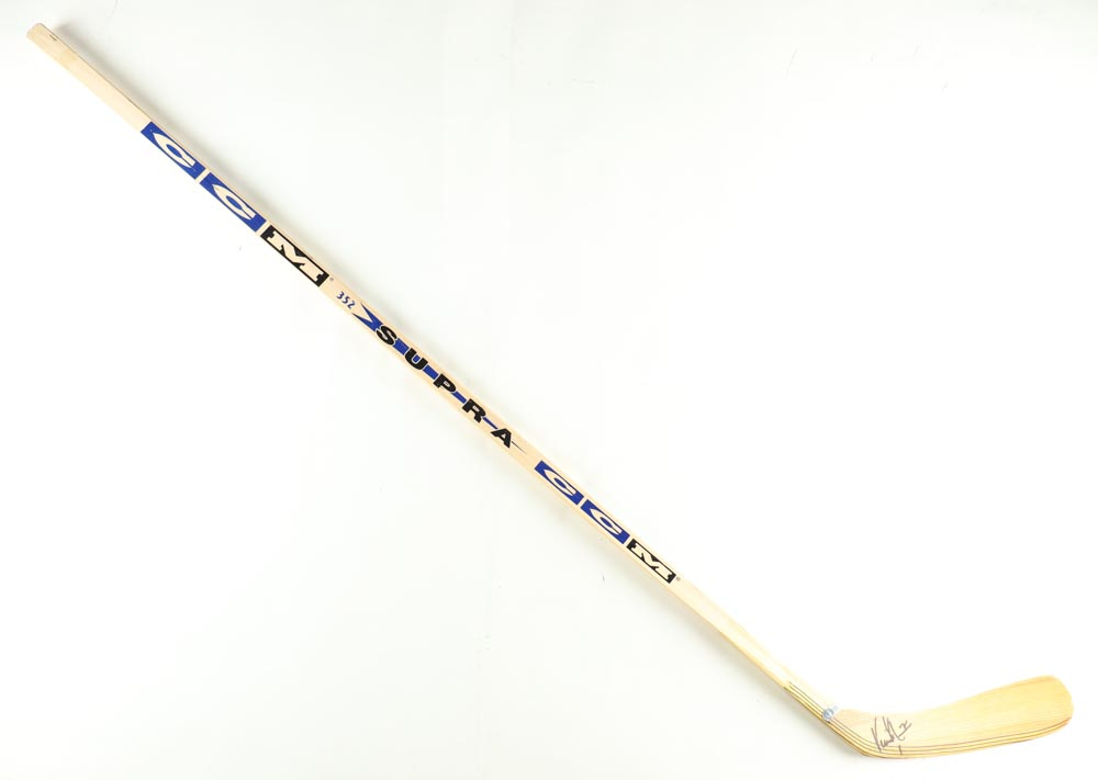 Vincent Damphousse Signed CCM Full Size Hockey Stick (Beckett