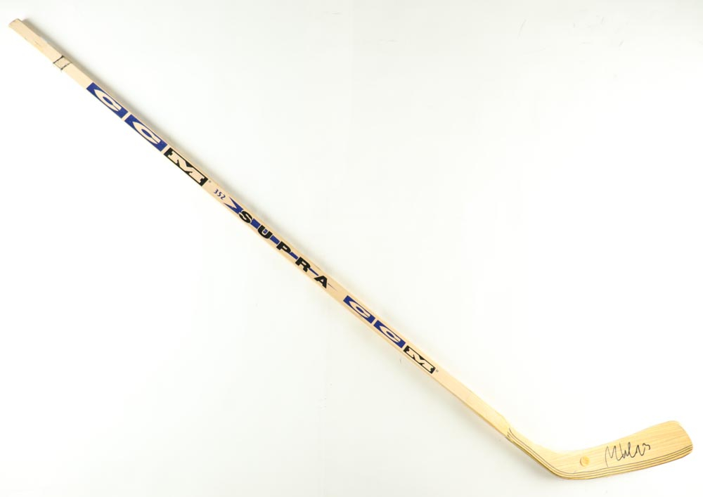 Milan Hejduk Signed CCM Full Size Hockey Stick (Beckett) Pristine Auction