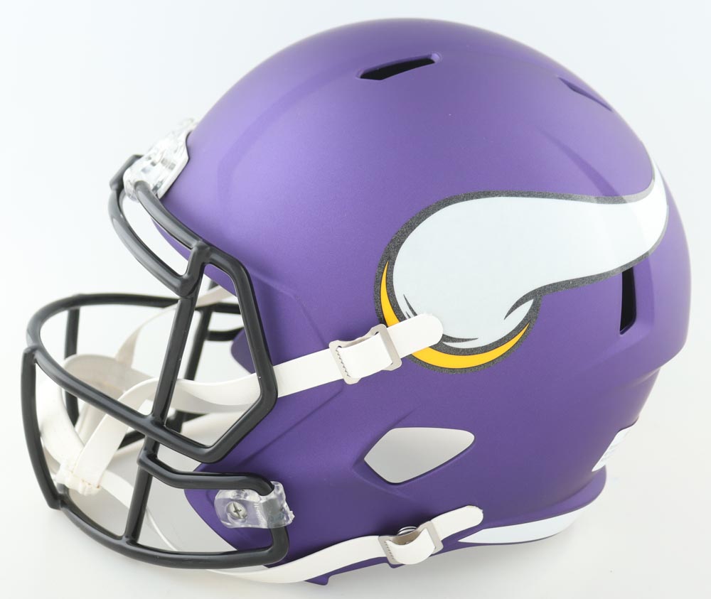 Daunte Culpepper Signed Vikings Full-Size Speed Helmet Inscribed "3x Pro Bowl" (JSA) at PristineAuction.com Daunte Culpepper Signed Vikings Full-Size Speed Helmet Inscribed "3x Pro Bowl" (JSA) at PristineAuction.com