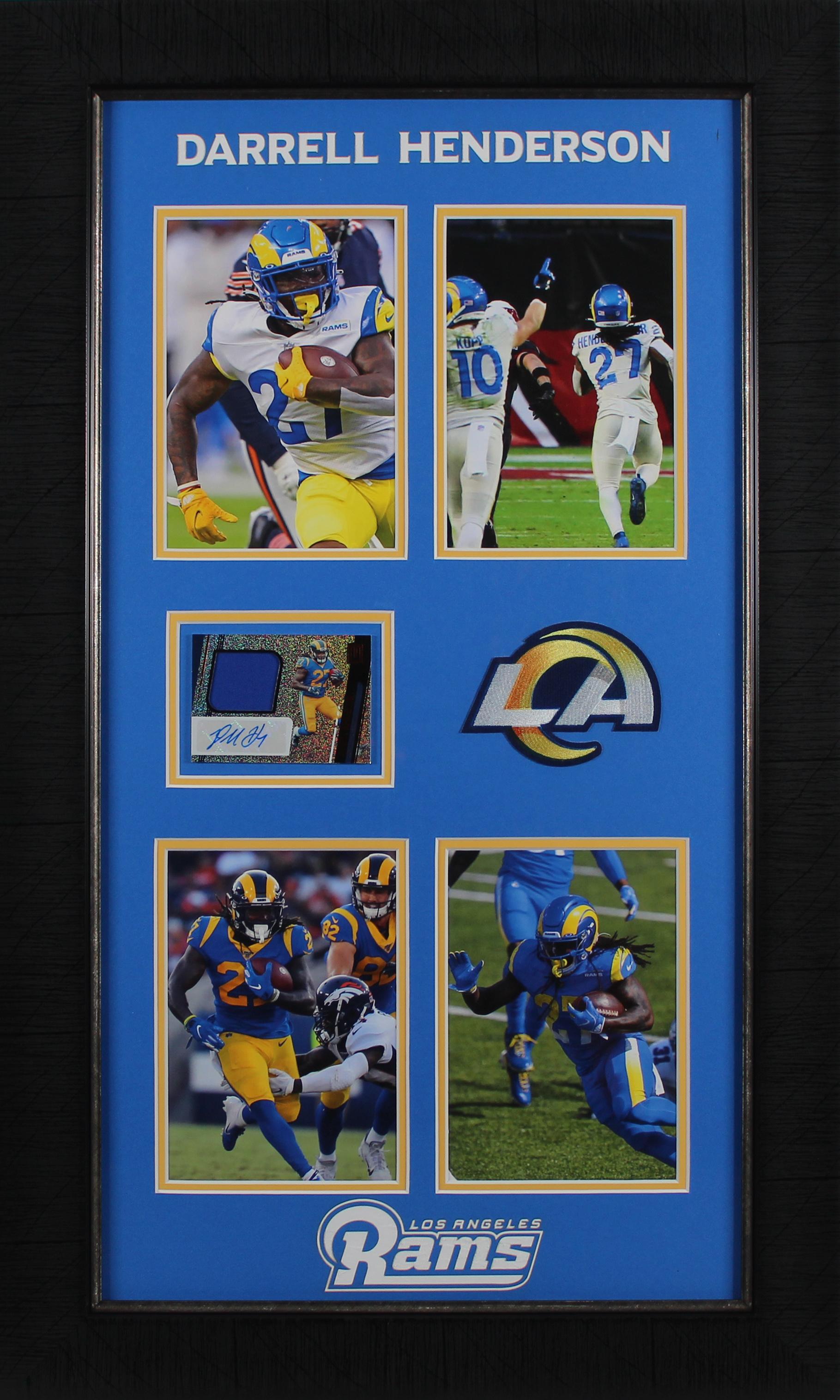 Darrell Henderson Custom Rams Framed Card Display at PristineAuction.com Darrell Henderson Custom Rams Framed Card Display at PristineAuction.com