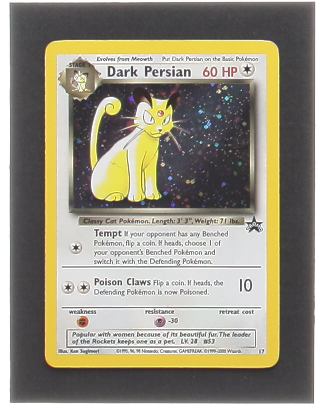 Dark Persian Pokemon 2000 WOTC Promos 17 Holo Pristine Auction