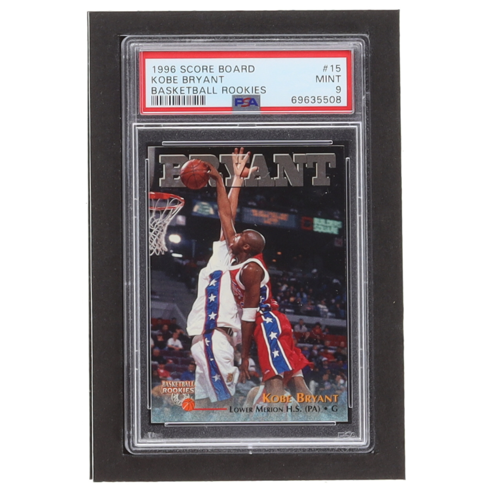 Kobe Bryant 1996 Score Board Rookies 15 RC (PSA 9) Pristine Auction
