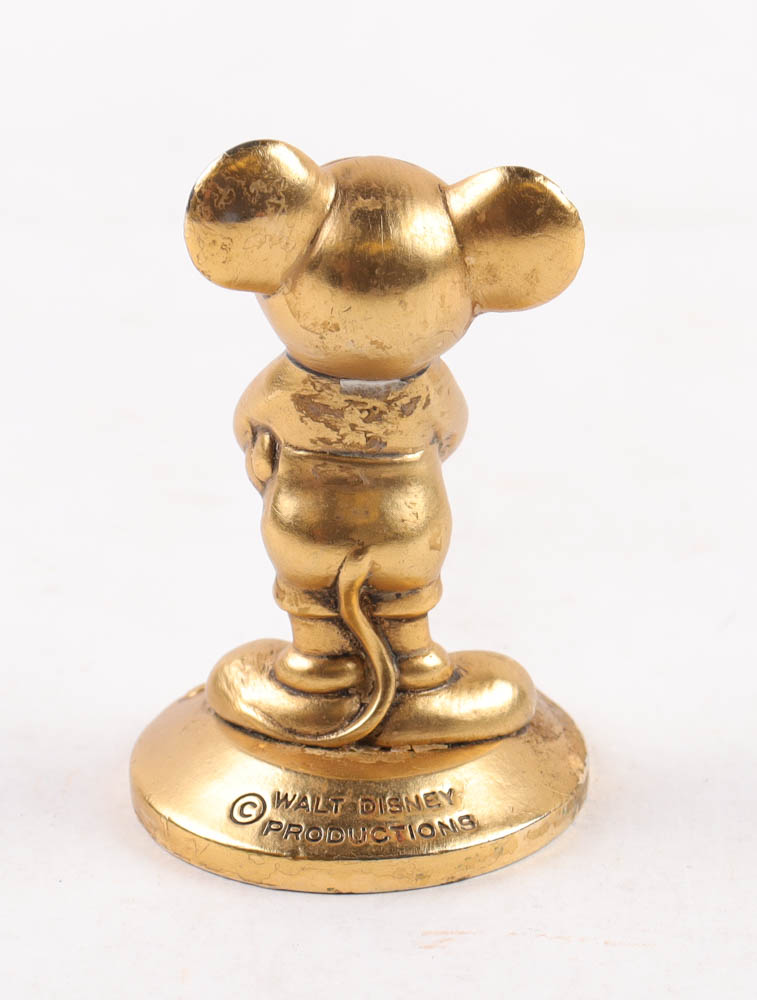Vintage Mickey Mouse Disney World Brass Souvenir Figure at PristineAuction.com Vintage Mickey Mouse Disney World Brass Souvenir Figure at PristineAuction.com