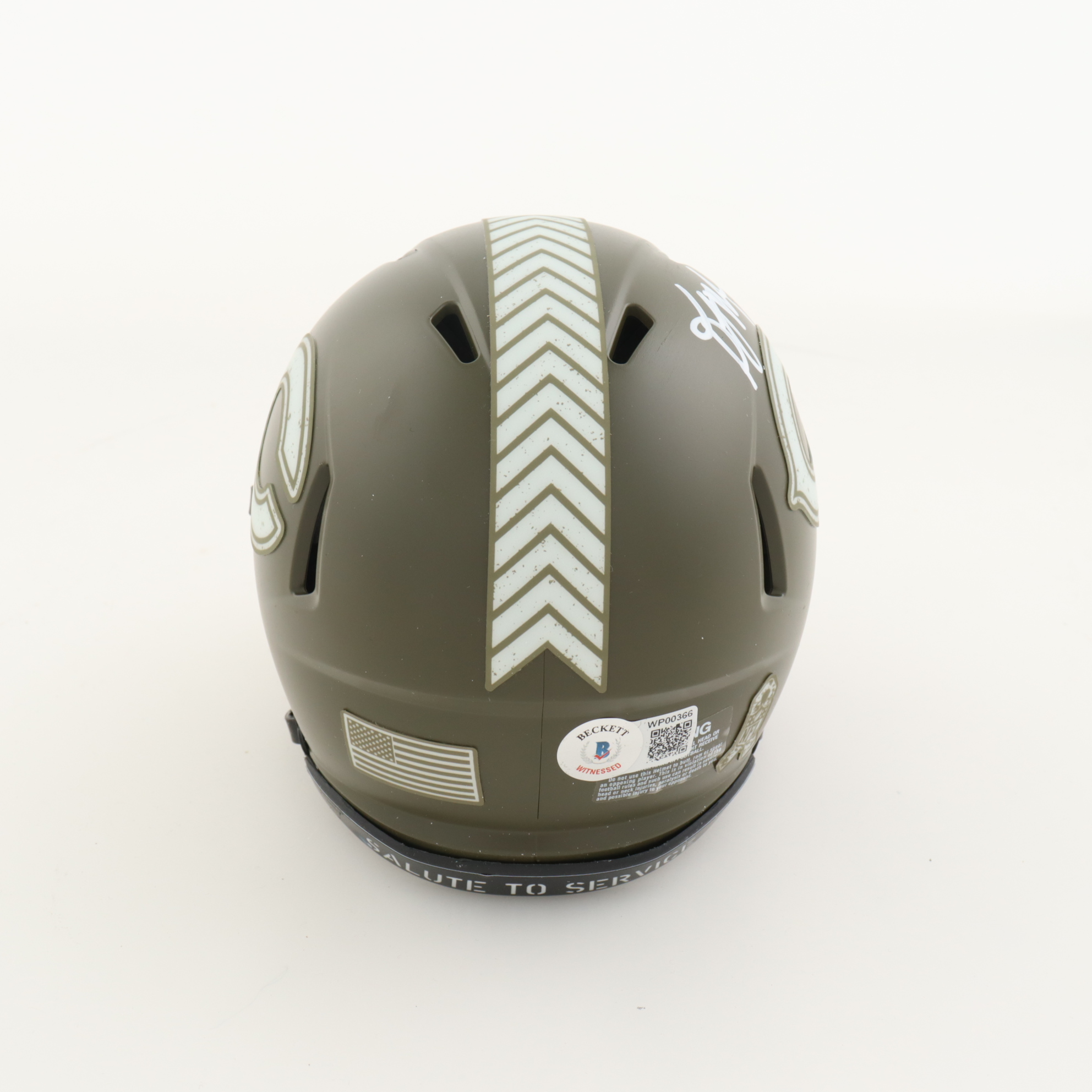 D.J. Moore Signed Bears Salute To Service Alternate Speed Mini Helmet (Beckett) at PristineAuction.com D.J. Moore Signed Bears Salute To Service Alternate Speed Mini Helmet (Beckett) at PristineAuction.com