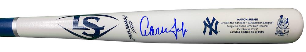 Aaron Judge Signed Home Run Record Commemorative LE Bat (Fanatics) at PristineAuction.com Aaron Judge Signed Home Run Record Commemorative LE Bat (Fanatics) at PristineAuction.com