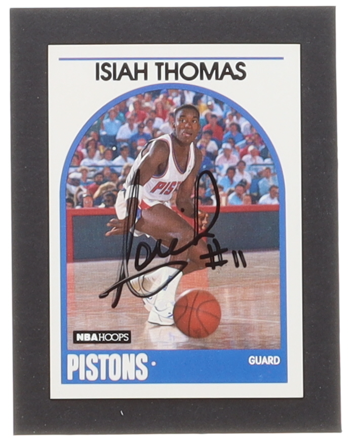 Isiah Thomas Signed 1989-90 Hoops #250 (JSA) at PristineAuction.com Isiah Thomas Signed 1989-90 Hoops #250 (JSA) at PristineAuction.com