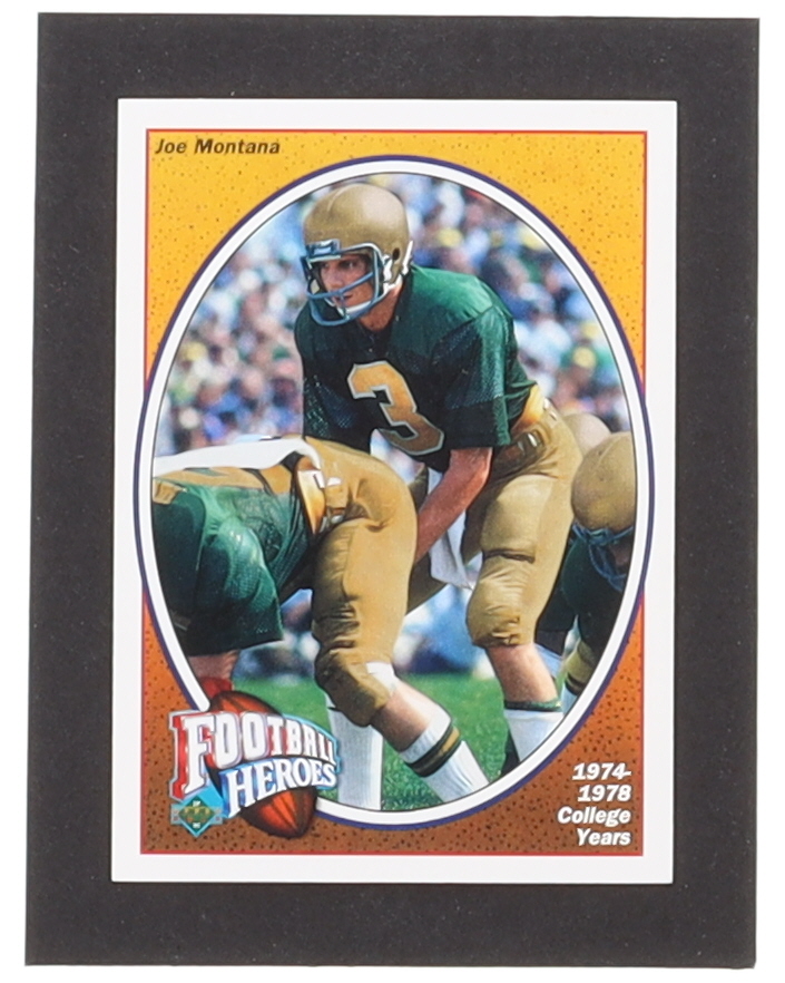 Joe Montana 1991 Upper Deck Football Heroes Complete Set of (9) Cards at PristineAuction.com Joe Montana 1991 Upper Deck Football Heroes Complete Set of (9) Cards at PristineAuction.com