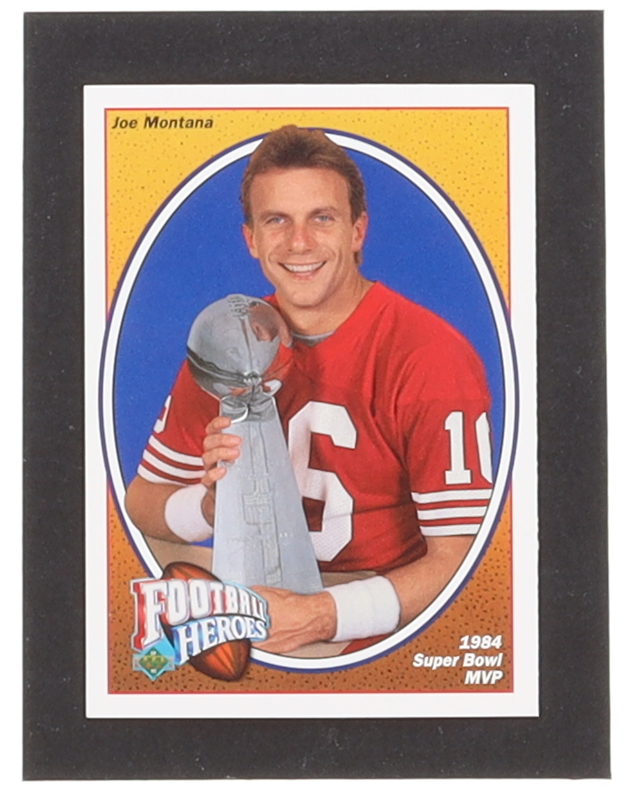 Joe Montana 1991 Upper Deck Football Heroes Complete Set of (9) Cards at PristineAuction.com Joe Montana 1991 Upper Deck Football Heroes Complete Set of (9) Cards at PristineAuction.com