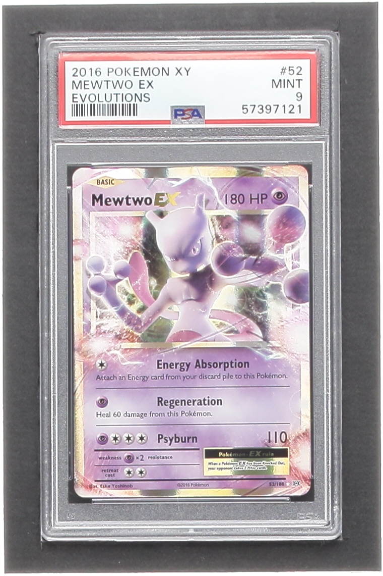 Mewtwo EX 2016 Pokemon Evolutions #52 (PSA 9) at PristineAuction.com Mewtwo EX 2016 Pokemon Evolutions #52 (PSA 9) at PristineAuction.com