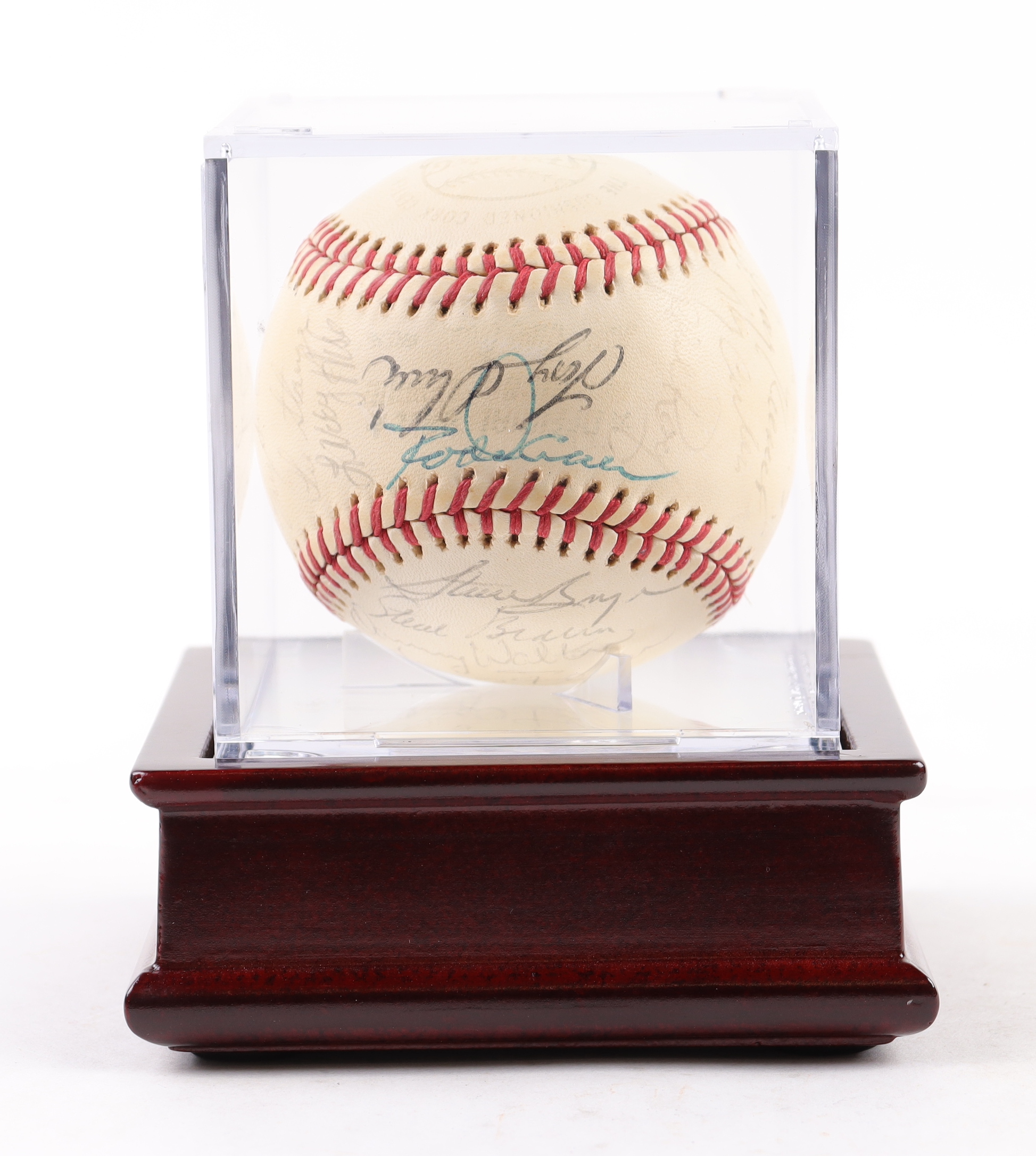 1975 Twins Spalding Baseball Signed by (28) with Lyman Bostock Jr., Danny Thompson, Larry Hisle, Eric Soderholm (PSA) at PristineAuction.com 1975 Twins Spalding Baseball Signed by (28) with Lyman Bostock Jr., Danny Thompson, Larry Hisle, Eric Soderholm (PSA) at PristineAuction.com